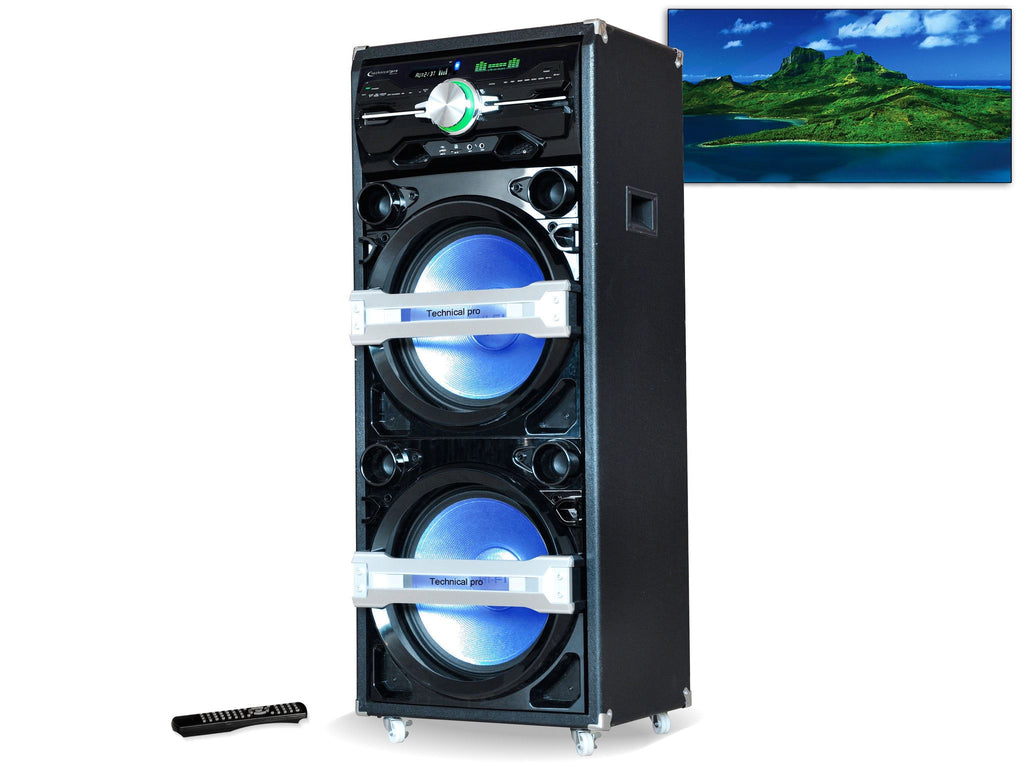 TECHNICAL PRO CLOSEOUT PRICE****Bluetooth DVD KARAOKE SYSTEM BLUE