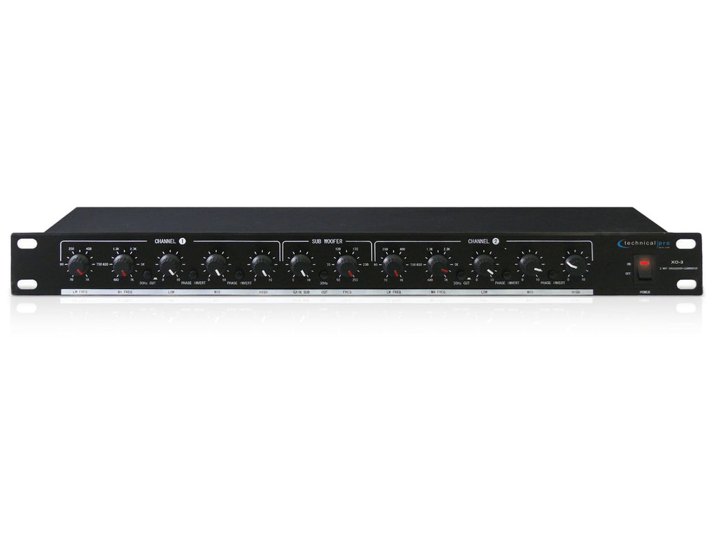 Technical Pro Technical Pro™ 3 Way Crossover with Subwoofer Output