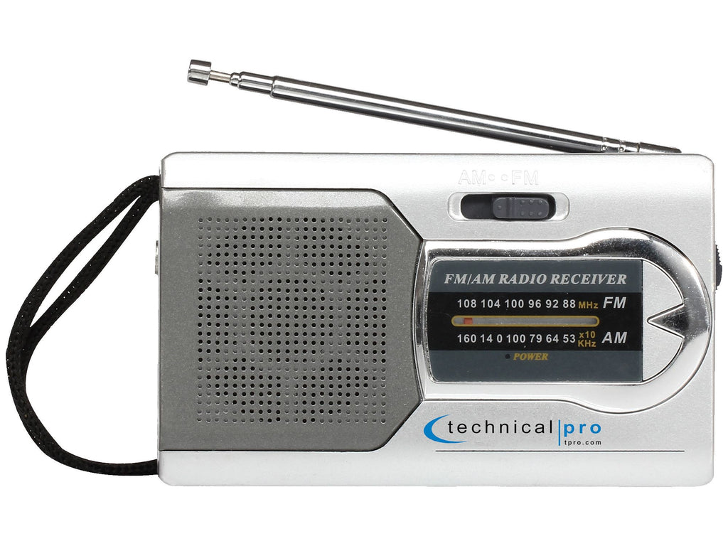 AM FM Portable Pocket Radio Battery Operated Mini Radio Antenna Receiver  Speaker